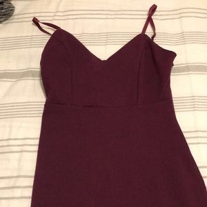 Beautiful burgundy shirt dress